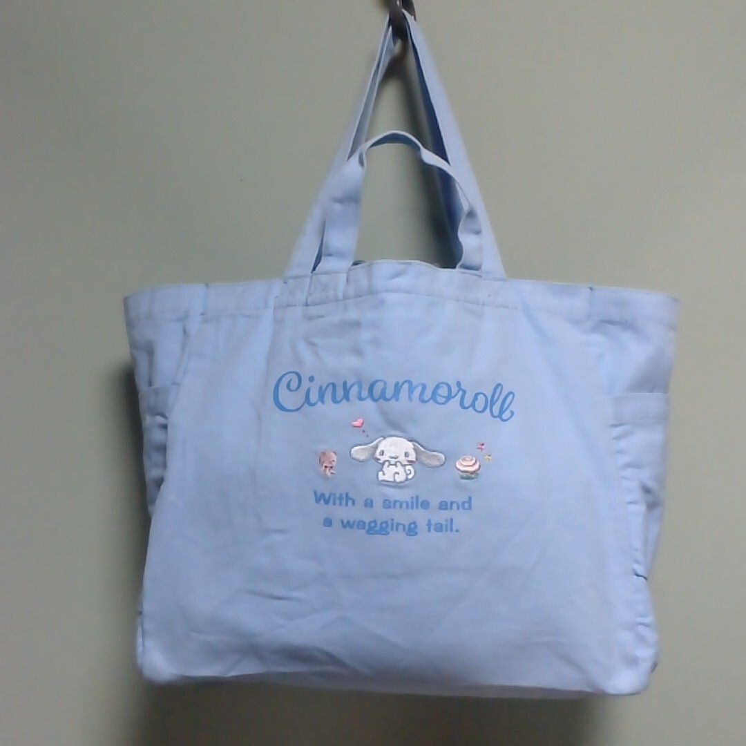 ★★サンリオ『シナモロール』《ショッピングトートバッグ》　☆極美品☆ ★★_画像1