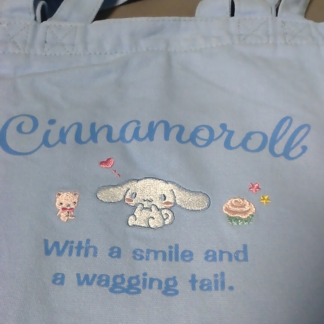 ★★サンリオ『シナモロール』《ショッピングトートバッグ》　☆極美品☆ ★★_画像8
