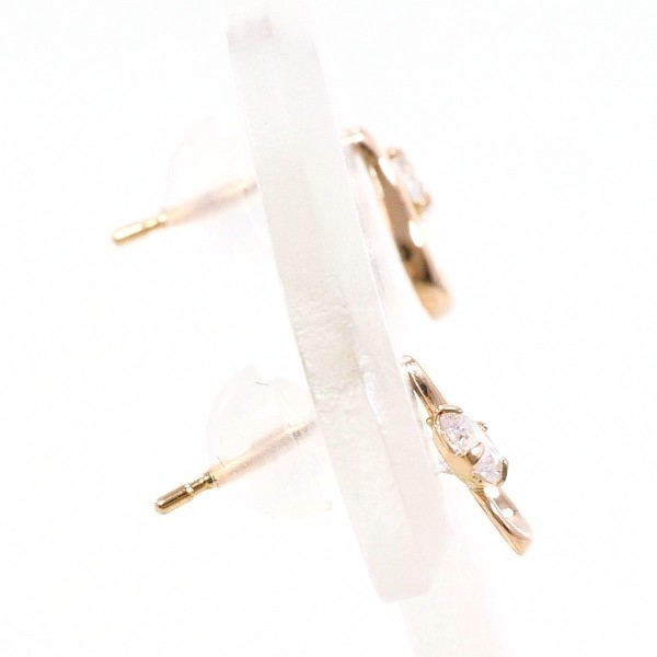 K10PG ピアス ジルコニア 総重量約0.2g 中古 美品 送料無料☆0315_画像2