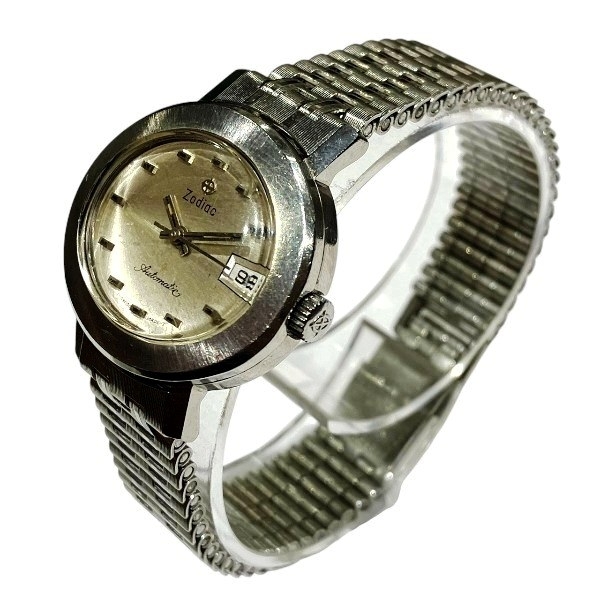 ゾディアック オートマチック 自動巻 アンチマグネチック ヴィンテージ ベルト正規品 時計 腕時計 レディース☆0303_画像2