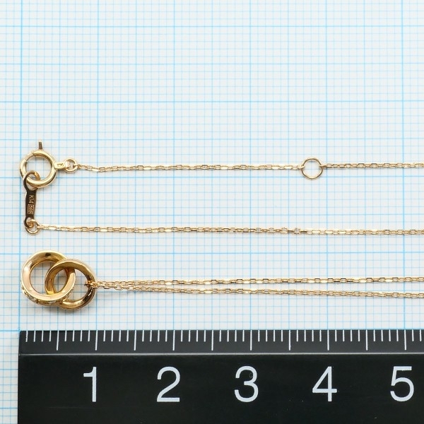 K18PG K14PG ネックレス ダイヤ 総重量約1.6g 約40cm 中古 美品 送料無料☆0315_画像5