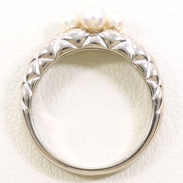 PT900 リング 指輪 11号 パール（真珠） 約3～3.5mm 総重量約6.6g 中古 美品 送料無料☆0338_画像2