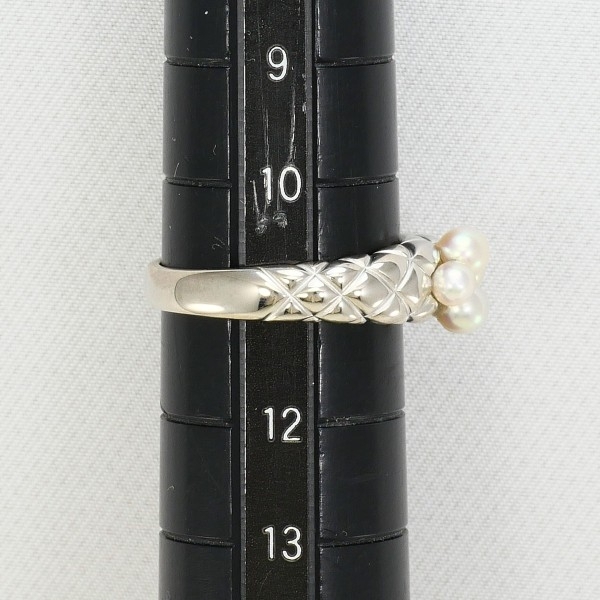PT900 リング 指輪 11号 パール（真珠） 約3～3.5mm 総重量約6.6g 中古 美品 送料無料☆0338_画像6