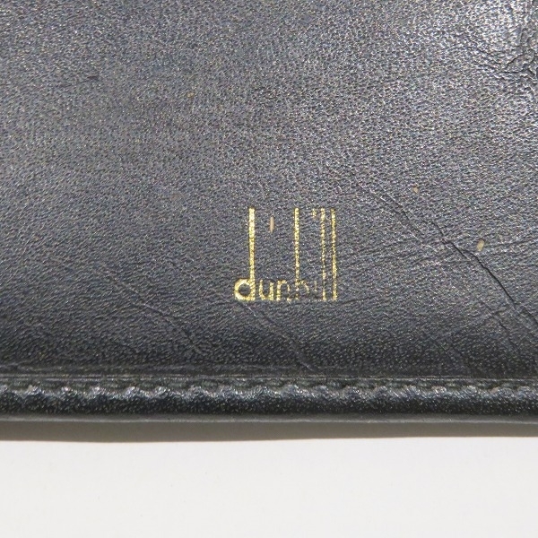 ダンヒル ブラック レザー 2つ折り財布 メンズ☆0329_画像4