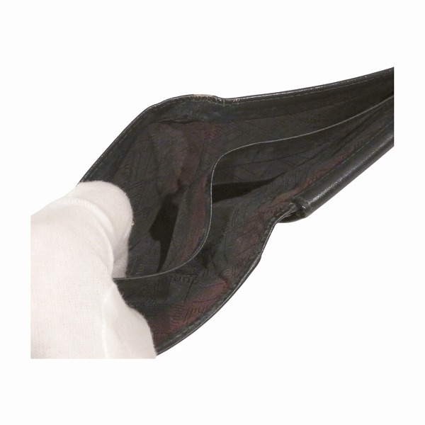 ダンヒル ブラック レザー 2つ折り財布 メンズ☆0329_画像5