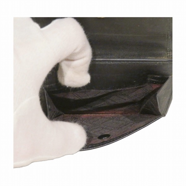 ダンヒル ブラック レザー 2つ折り財布 メンズ☆0329_画像6