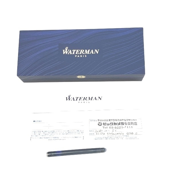 1円～最落なし ウォーターマン カレンDX リフレクションオブパリGT FP ペン先18K ブランド文房具 万年筆 ユニセックス☆0301_画像10