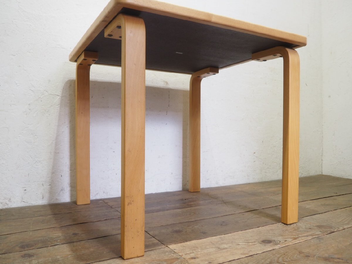 taW1551*① настольный W75cm×D75cm* наличие иметь * Tendo Mokko. ретро старый из дерева обеденный стол *Tendo стол living интерьер Vintage J.4