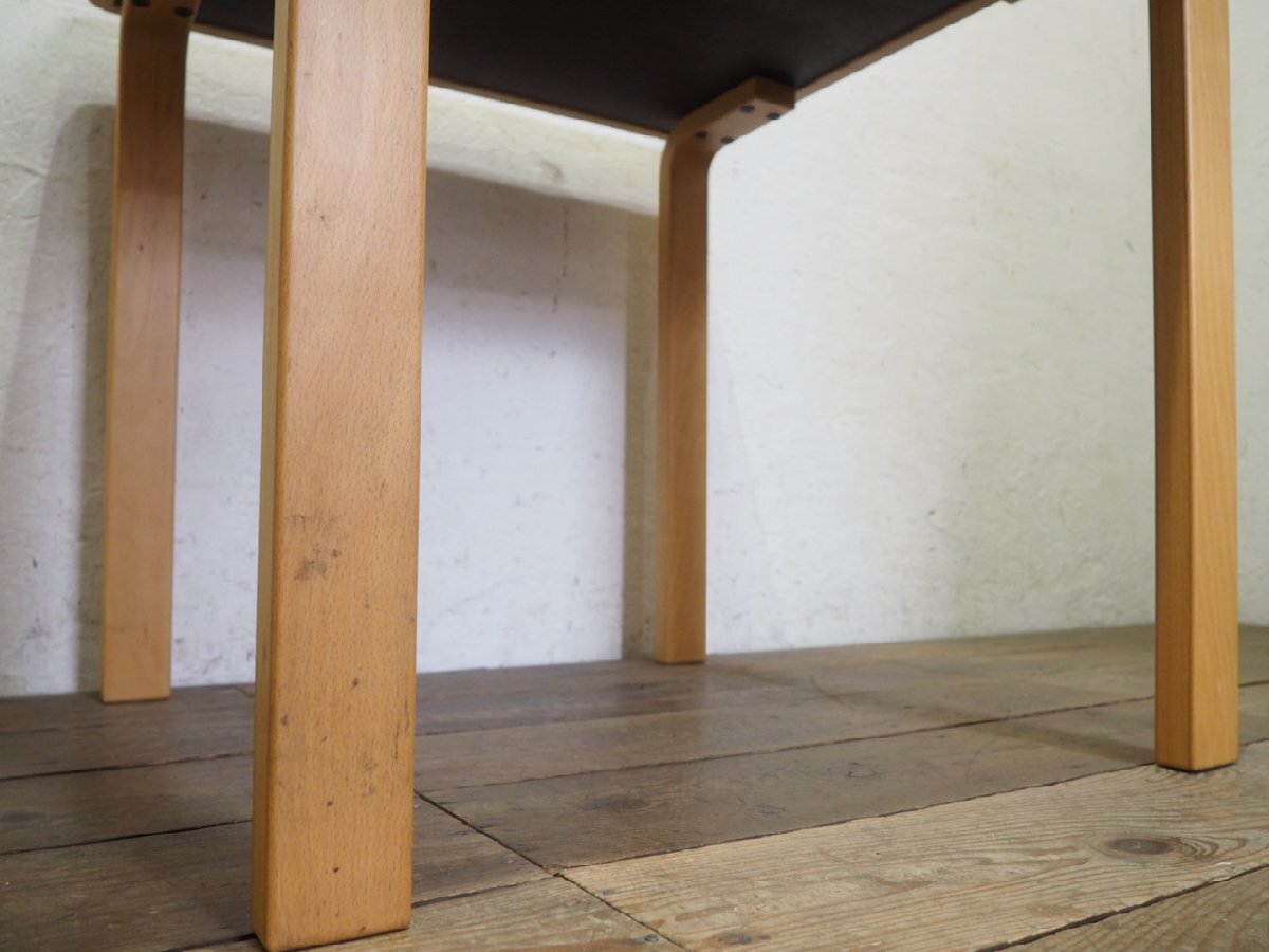 taW1551*① настольный W75cm×D75cm* наличие иметь * Tendo Mokko. ретро старый из дерева обеденный стол *Tendo стол living интерьер Vintage J.4