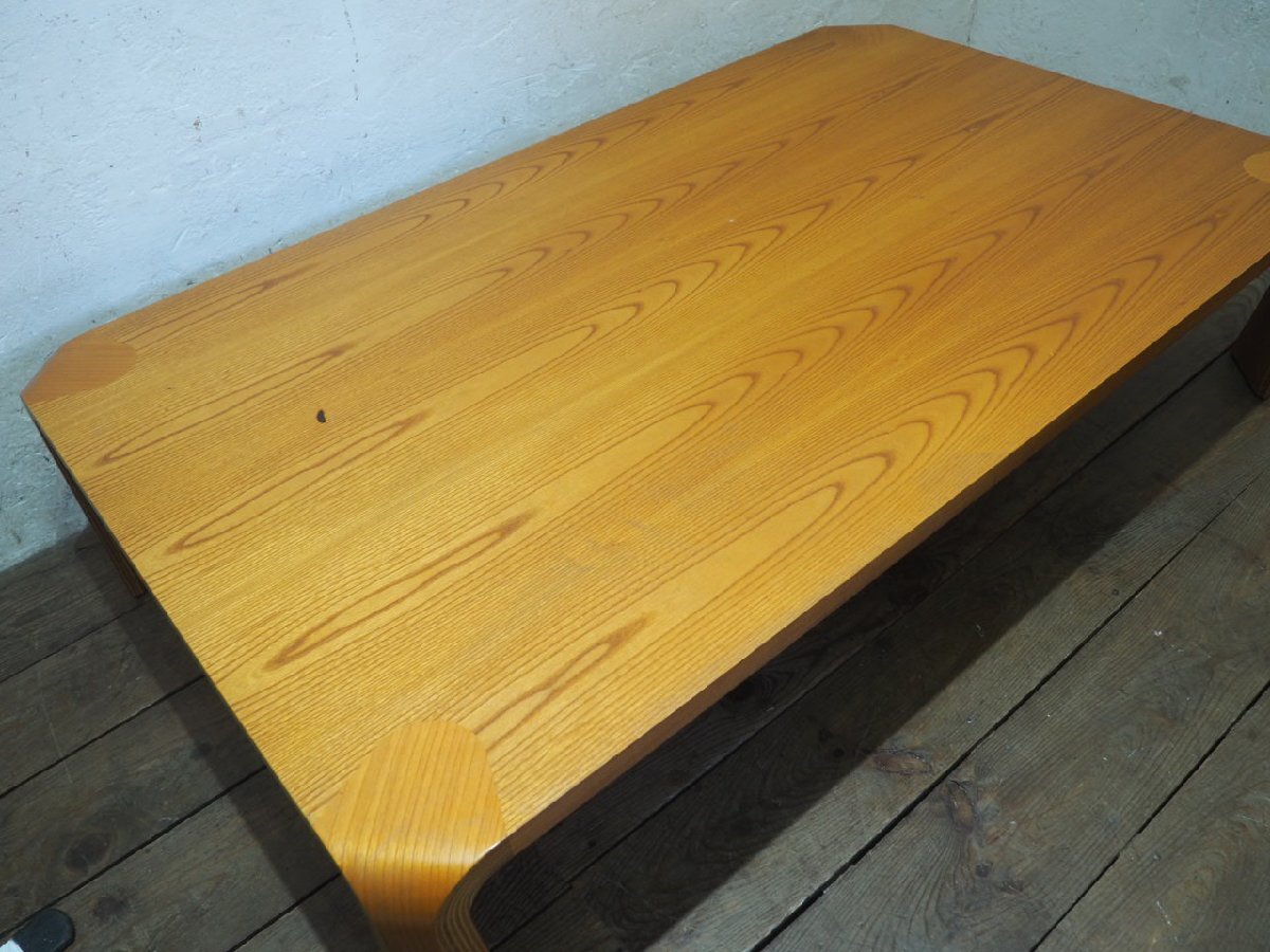 ta груз W1558*① настольный W150cm×D90cm* Tendo Mokko. ретро большой старый из дерева low стол *Tendo стол living интерьер Vintage P(yaD) сосна 