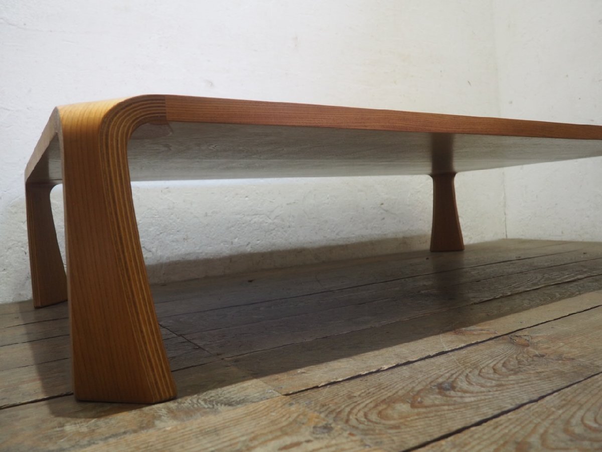 ta груз W1558*① настольный W150cm×D90cm* Tendo Mokko. ретро большой старый из дерева low стол *Tendo стол living интерьер Vintage P(yaD) сосна 