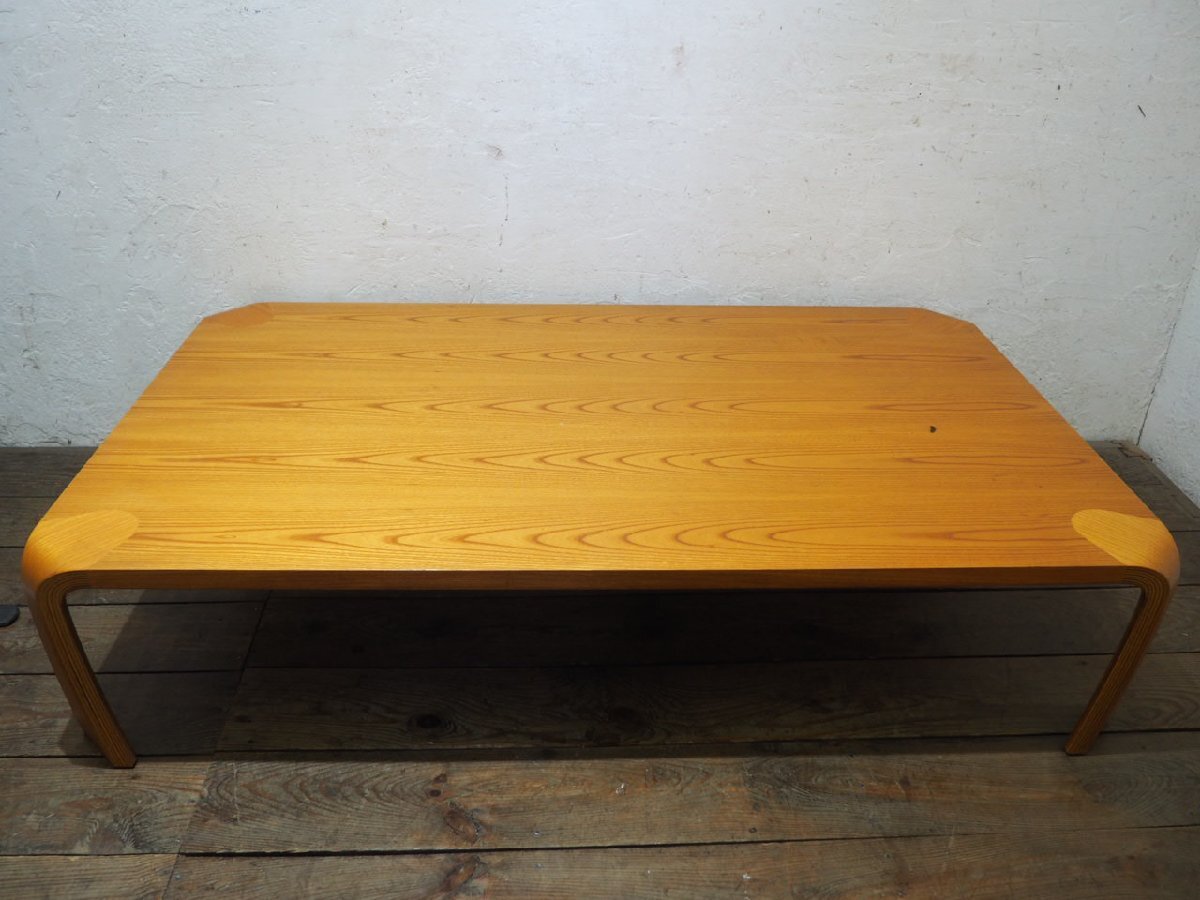 ta груз W1558*① настольный W150cm×D90cm* Tendo Mokko. ретро большой старый из дерева low стол *Tendo стол living интерьер Vintage P(yaD) сосна 