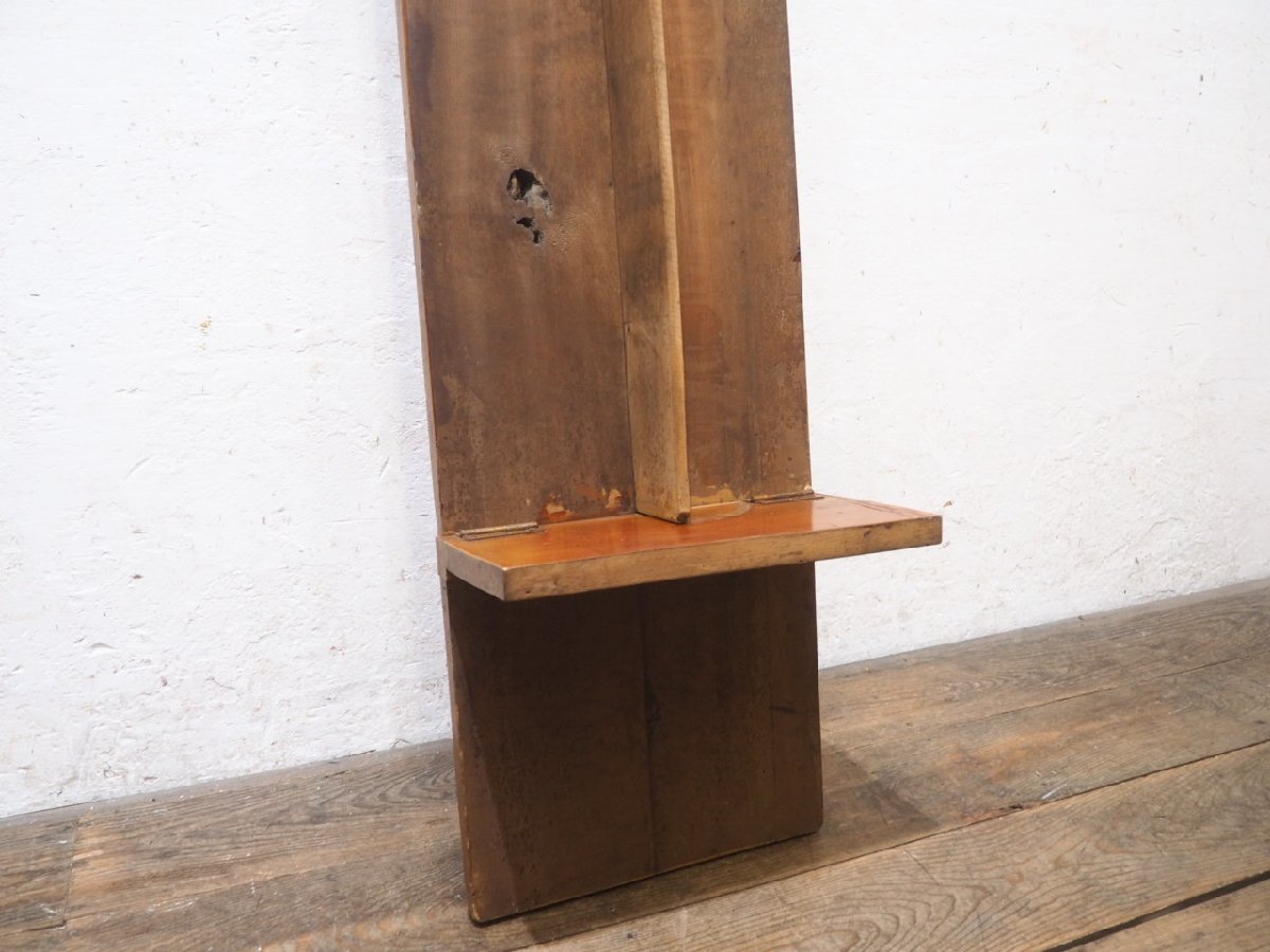 タW1660◆③天板W182cm×D36cm◆折り畳み式◆レトロな古い木製ローテーブル◆長テーブル 文机 寺子屋 展示台 陳列台 アンティークI笹4_画像7