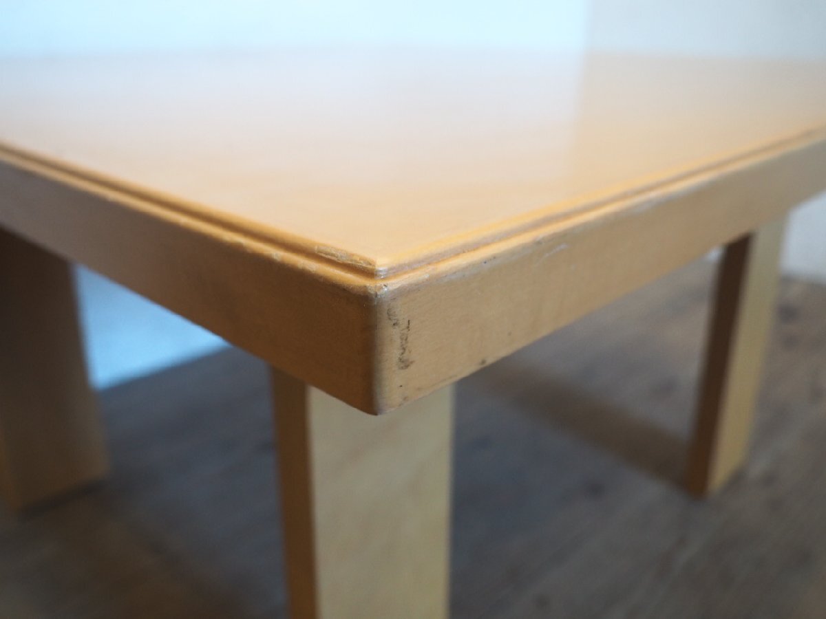 taG0042*② настольный W80cm×D80cm* Tendo Mokko. ретро центральный стол *Tendo стол низкий стол низкий столик pra i дерево искривление . дерево Cafe кофейня N сосна 