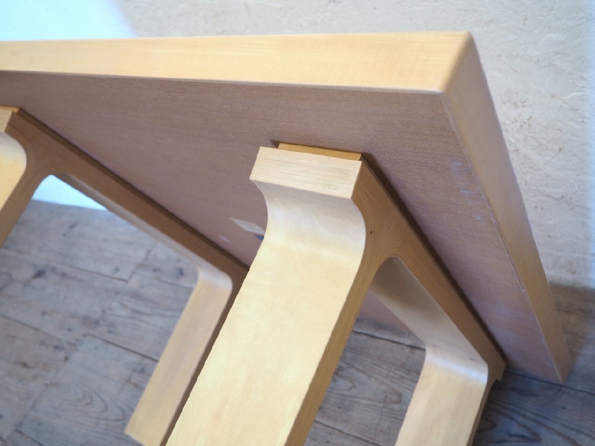 taG0042*② настольный W80cm×D80cm* Tendo Mokko. ретро центральный стол *Tendo стол низкий стол низкий столик pra i дерево искривление . дерево Cafe кофейня N сосна 