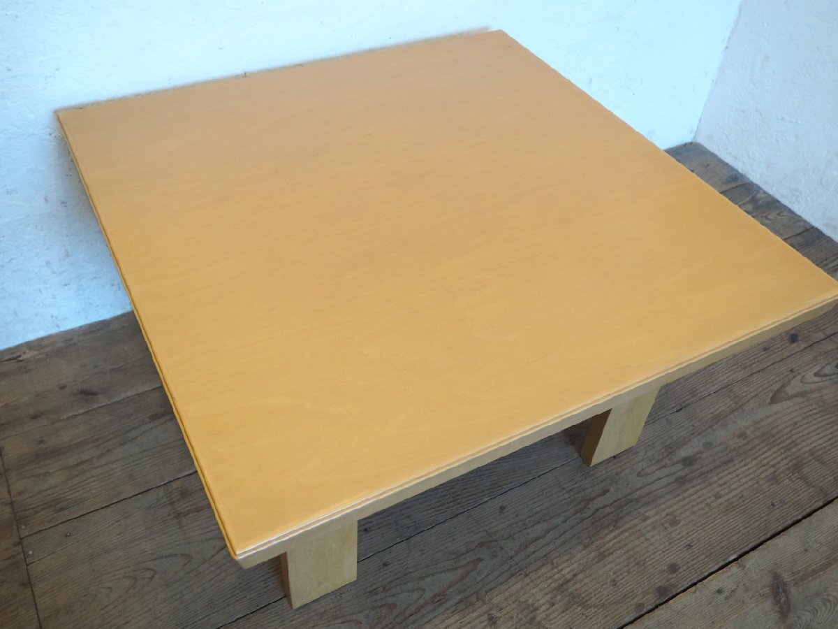 taG0042*② настольный W80cm×D80cm* Tendo Mokko. ретро центральный стол *Tendo стол низкий стол низкий столик pra i дерево искривление . дерево Cafe кофейня N сосна 