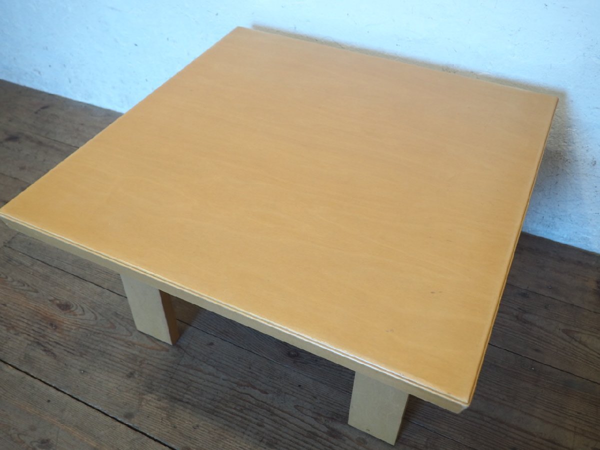 taG0043*③ настольный W80cm×D80cm* Tendo Mokko. ретро центральный стол *Tendo стол низкий стол низкий столик pra i дерево искривление . дерево Cafe кофейня N сосна 