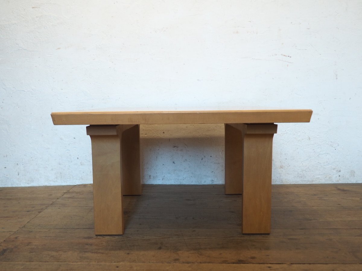 taG0042*② настольный W80cm×D80cm* Tendo Mokko. ретро центральный стол *Tendo стол низкий стол низкий столик pra i дерево искривление . дерево Cafe кофейня N сосна 