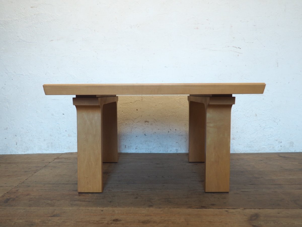 taG0042*② настольный W80cm×D80cm* Tendo Mokko. ретро центральный стол *Tendo стол низкий стол низкий столик pra i дерево искривление . дерево Cafe кофейня N сосна 