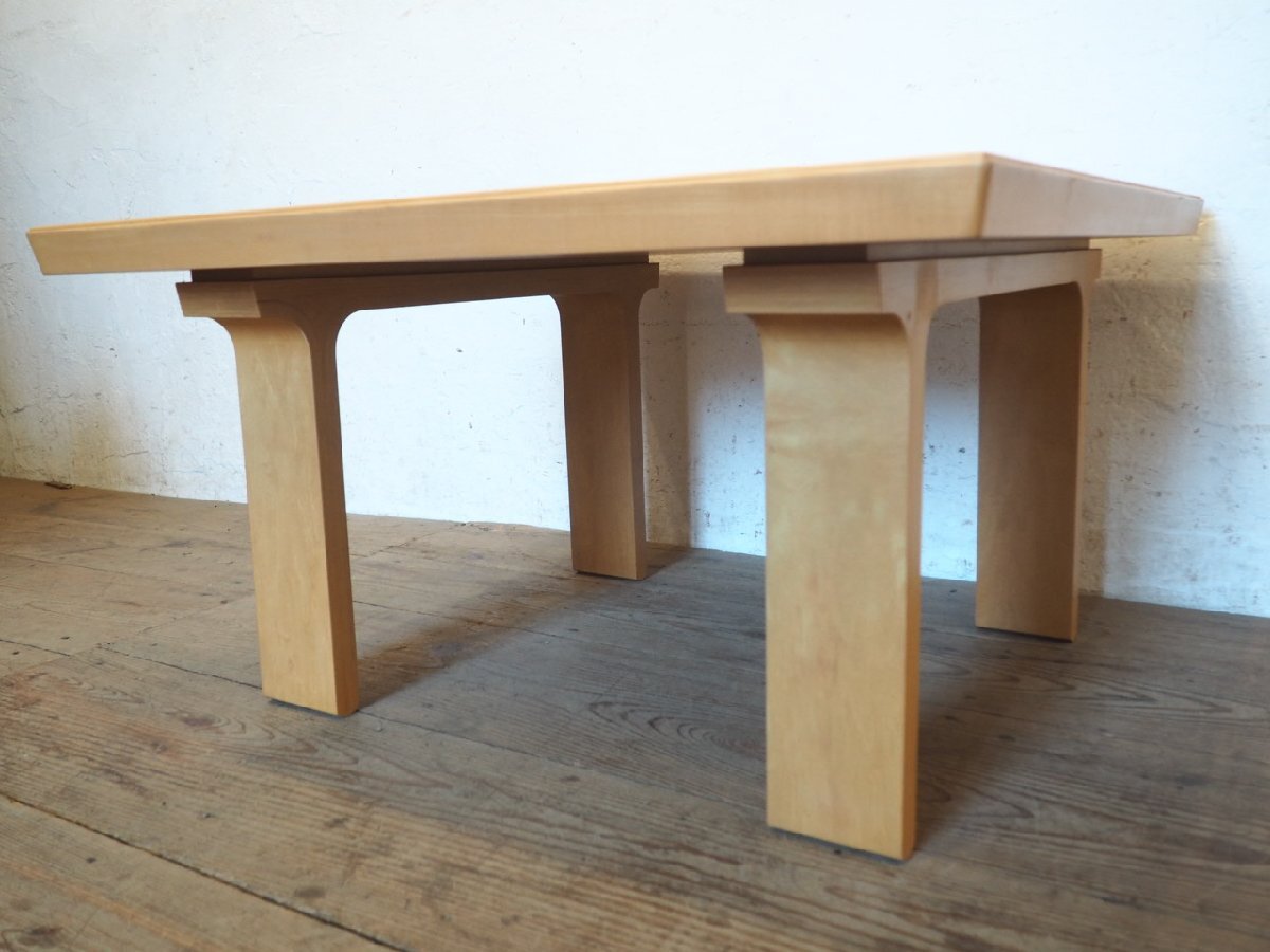 taG0042*② настольный W80cm×D80cm* Tendo Mokko. ретро центральный стол *Tendo стол низкий стол низкий столик pra i дерево искривление . дерево Cafe кофейня N сосна 