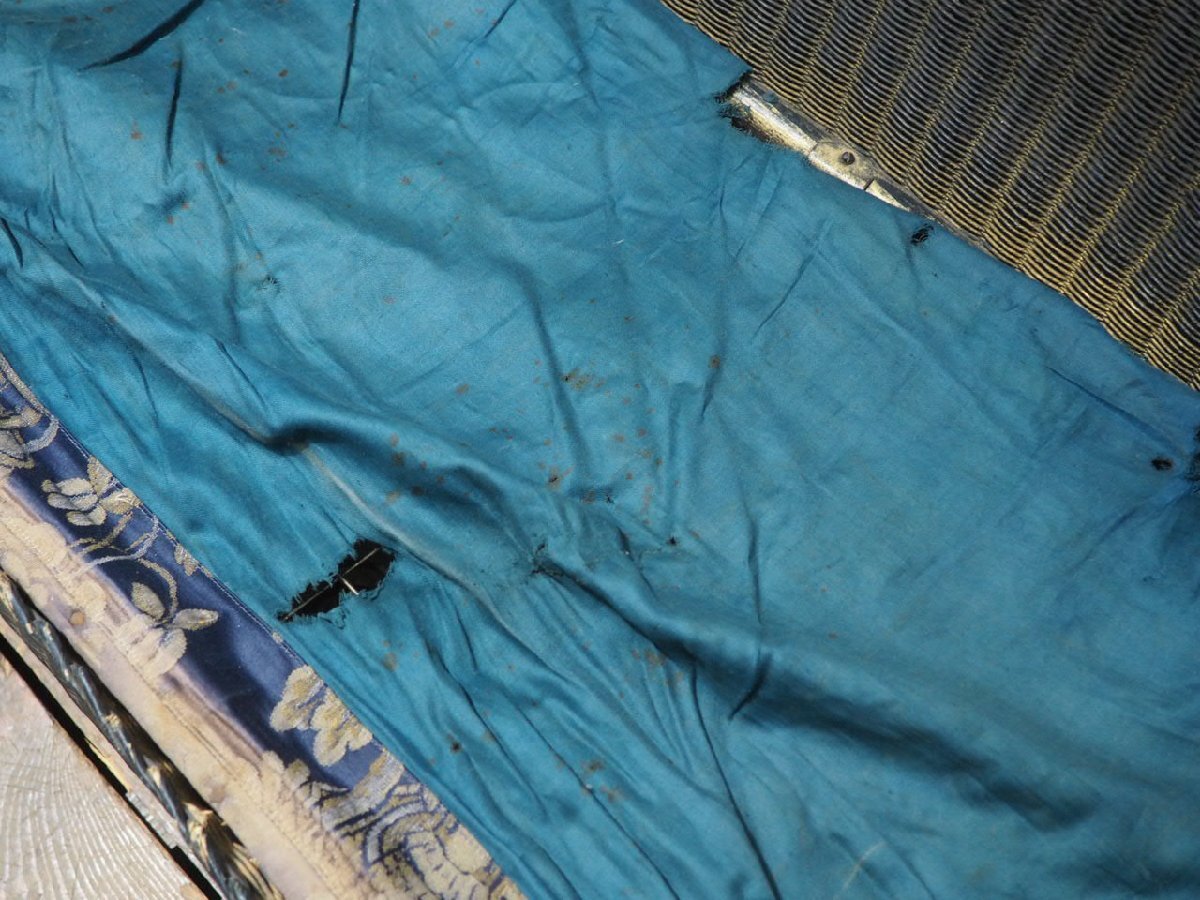 タ荷X1994◆フランスヴィンテージ◆素敵な籐のラブソファー◆仏国 ラタン 椅子 イス アームチェア 2人掛け 2P カフェ アンティークR(ヤD)松_画像5