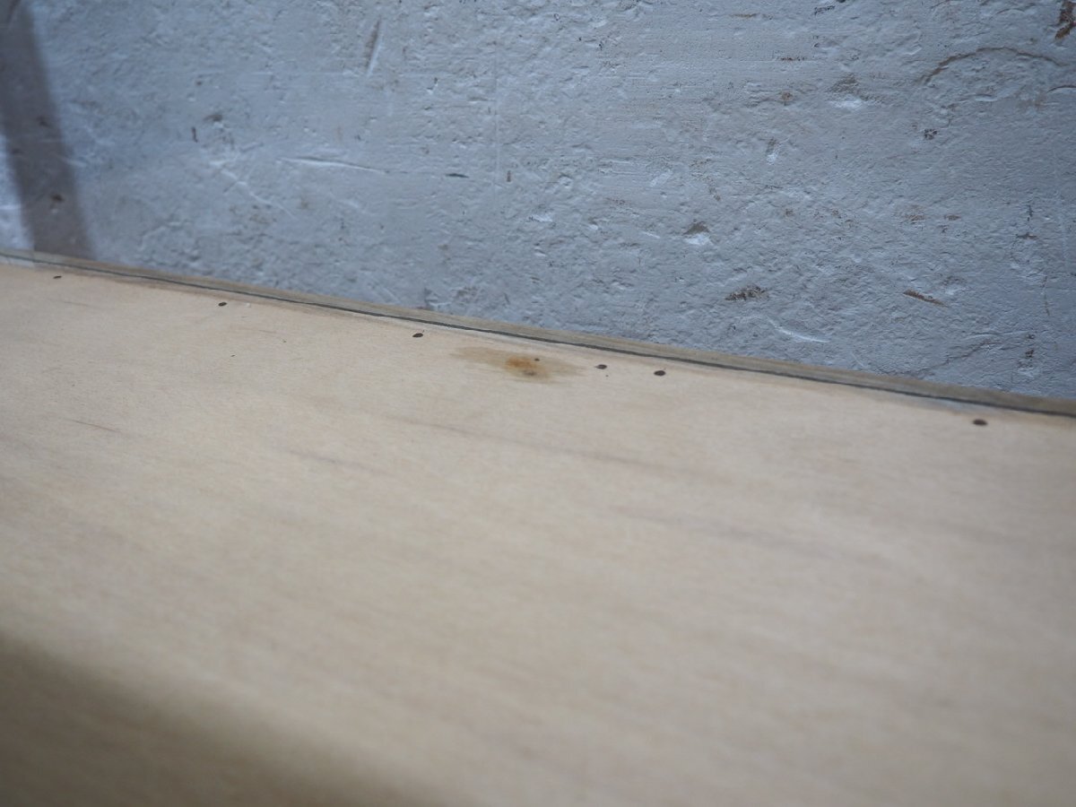 タ荷Y1057◆H88,5cm×W91cm◆ナチュラルな木味の古い木枠ガラスケース◆飾り棚 食器棚 ショーケース アンティーク レトロ 店舗什器O(ヤC)松_画像8