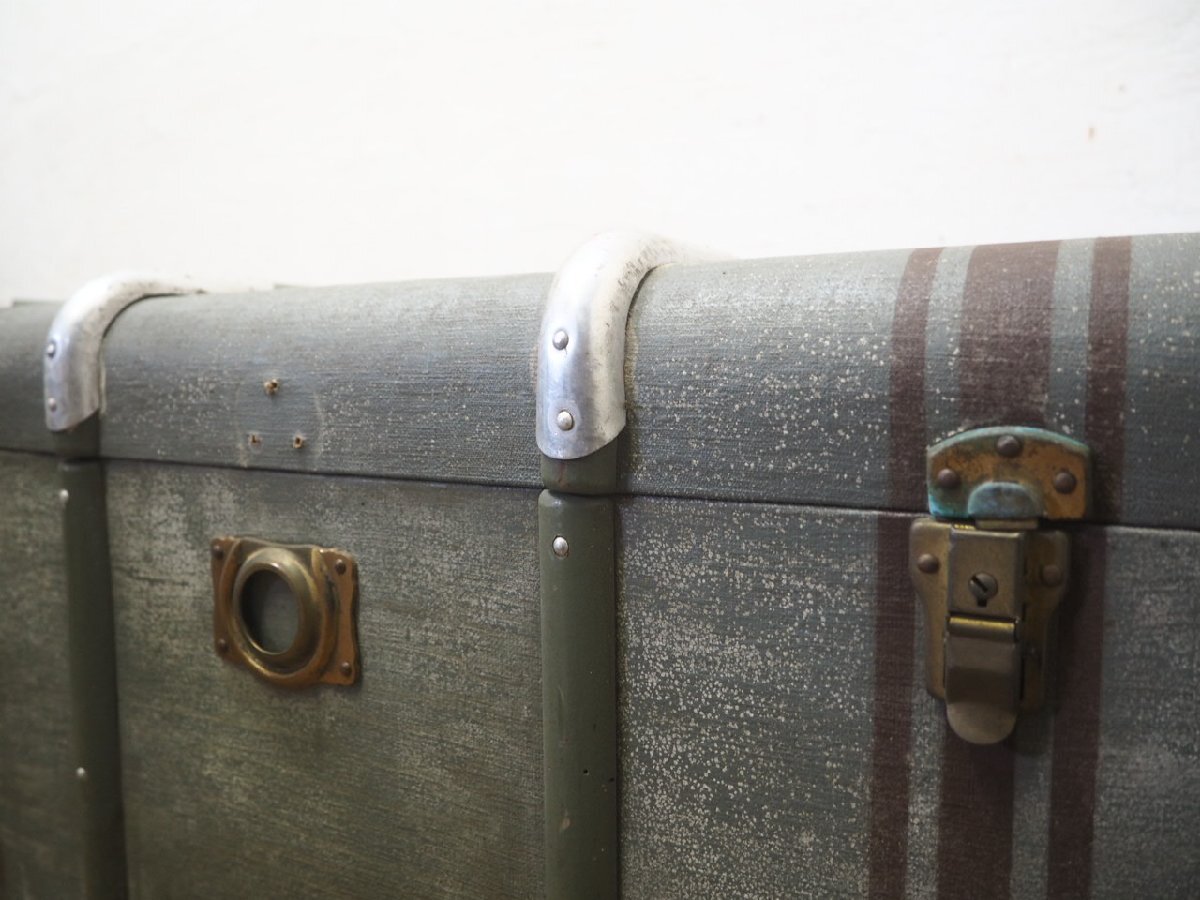 taP0986*H43×W85×D50(cm)* античный * нет .. тест ... большой багажник *. павильон кейс для хранения центральный стол retro произведение искусства L.4