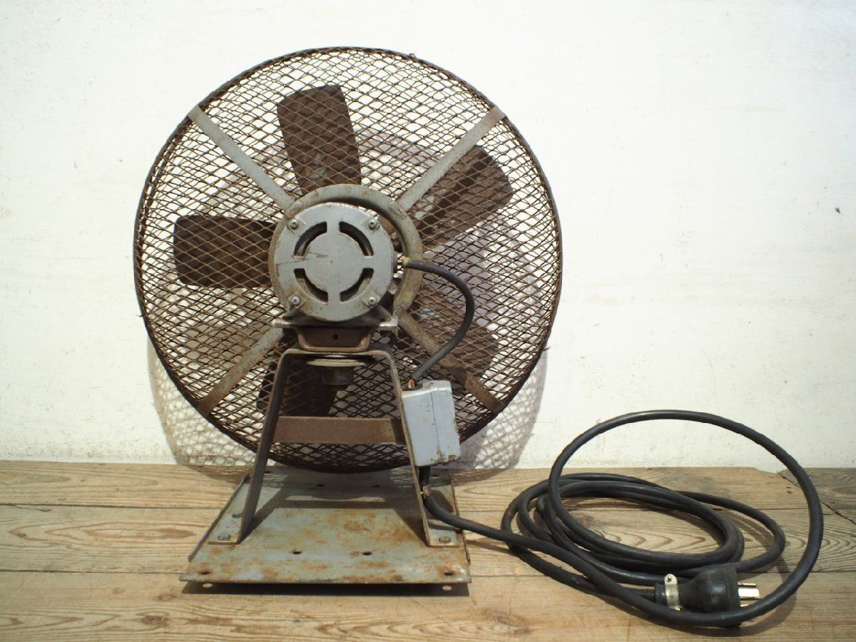 ta груз F0740* диаметр 54cm* Vintage * подлинная вещь. ретро старый металлический. вентилятор * Hitachi промышленность серия вентилятор вытяжной вентилятор вентилятор железный HITACHI K(yaB).4
