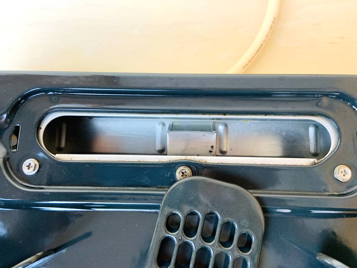 【都市ガス用】美品 リンナイガスコンロ ガステーブル 左強火力バーナー グリル付き 2023年製 KG67BKL 元箱発送_画像6