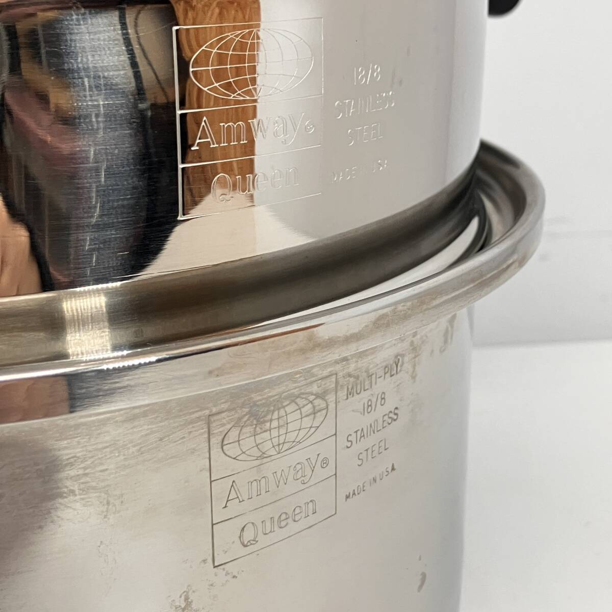 (.)Amway/ Amway Queen Queen 6L айнтопф хлеб комплект кастрюля с двумя ручками купол type покрытие универсальный cup отпариватель кухонная утварь (I)1023A