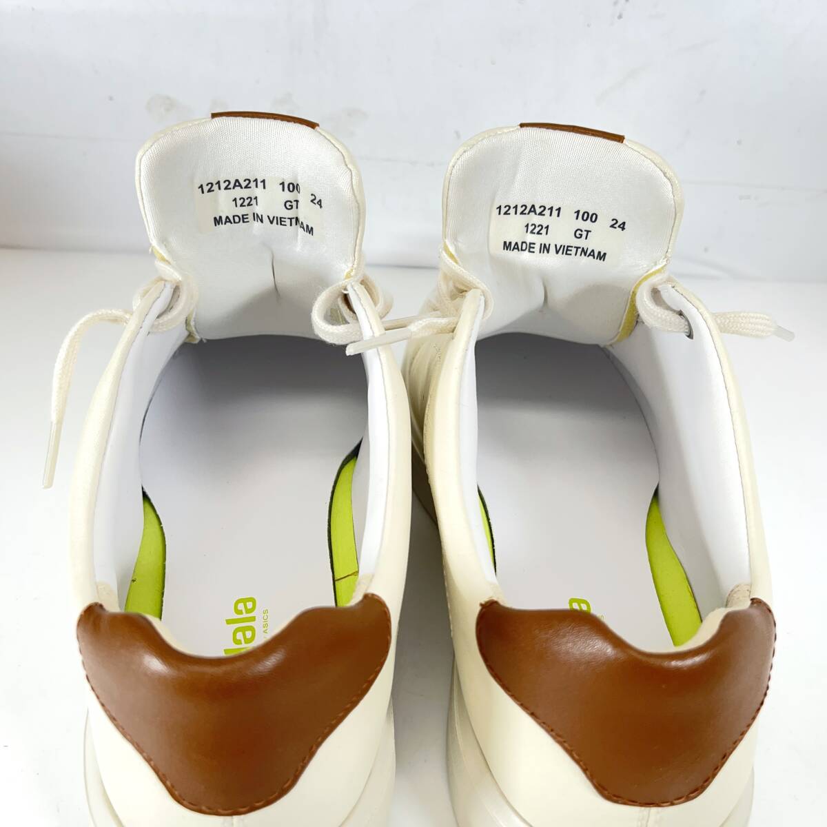 (.)[ прекрасный товар ]ASICS/ Asics pedala Light X/pedala кожа спортивные туфли UC211H 24.0cm "теплый" белый с коробкой инструкция по эксплуатации (o)1103C