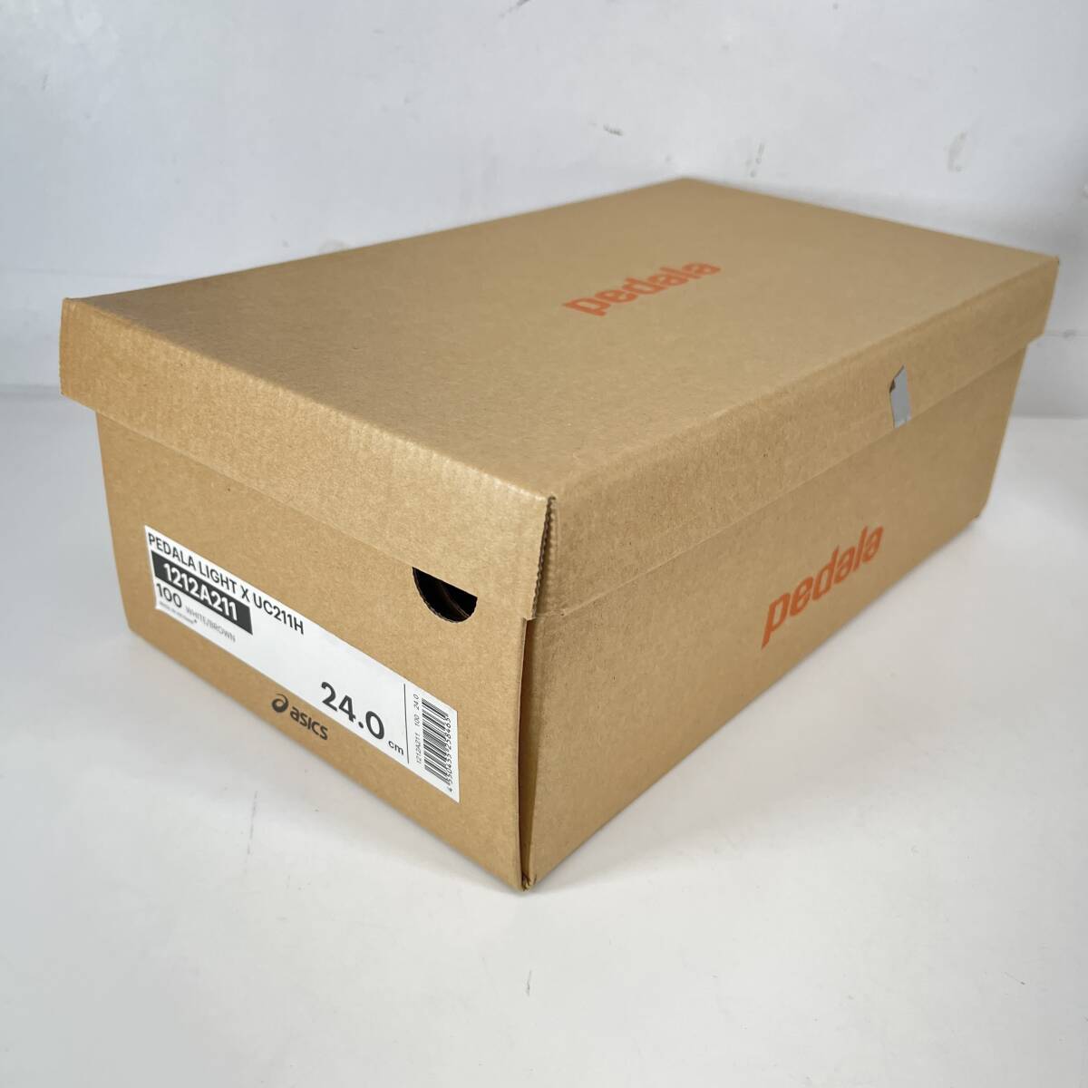 (.)[ прекрасный товар ]ASICS/ Asics pedala Light X/pedala кожа спортивные туфли UC211H 24.0cm "теплый" белый с коробкой инструкция по эксплуатации (o)1103C