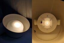 無印良品 MUJI ペンダントライト台形 MJ-PD42A-W シェード・コード・フランジ・ホワイト LED 点灯確認済_画像3