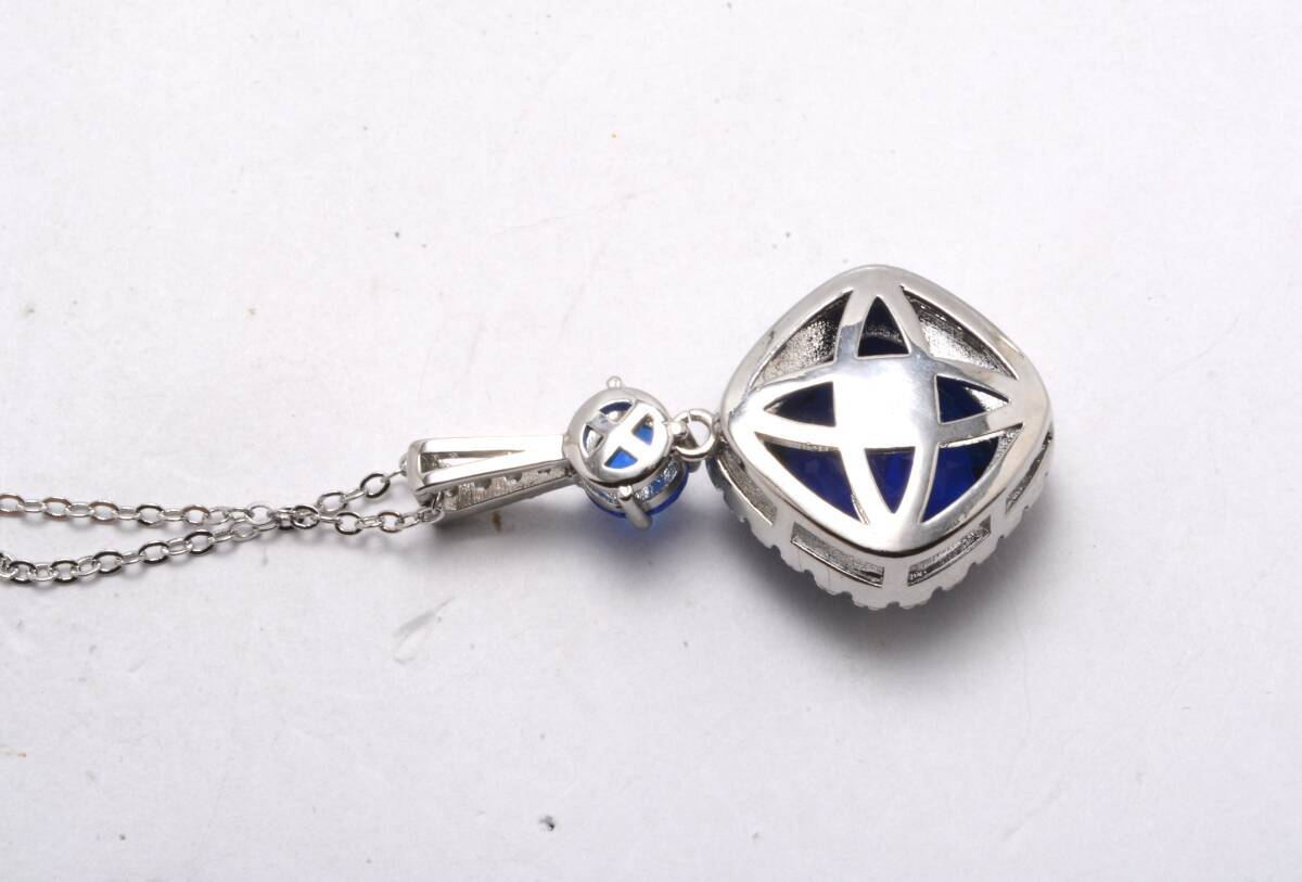 至高の逸品★英国アンティーク  サファイアデザイン ネックレス★102703の画像8