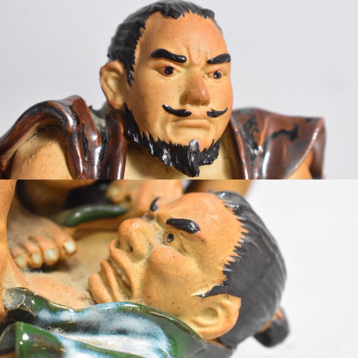 【英】A1273 石黒香香 隅田川焼相撲人形 日本美術 隅田焼 力士像 置物 骨董品 美術品 古美術 _画像10