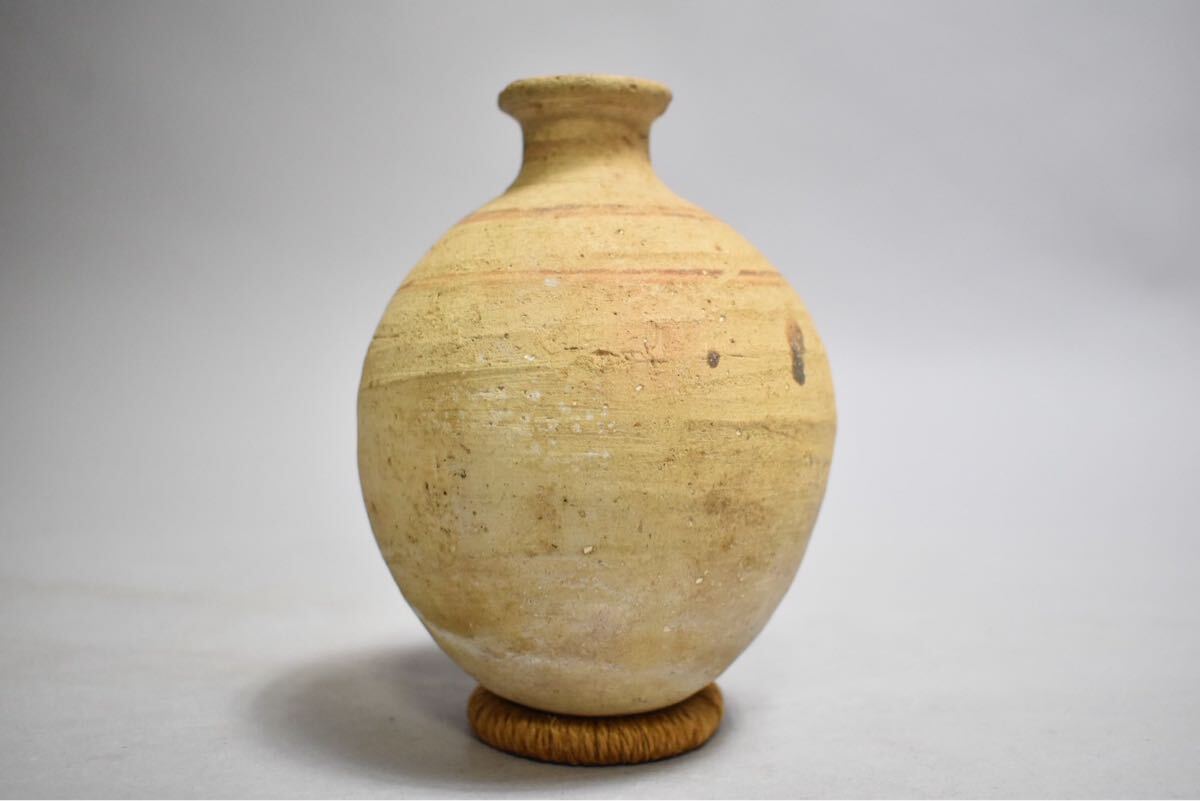【英】A1200 時代 インカ彩文土器 ペルー アンデス 彩陶 土器 発掘 壺 瓶 骨董品 美術品 古美術 時代品 gi_画像3