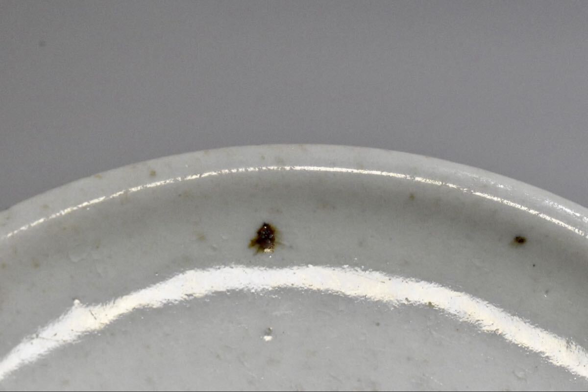 【英】A1243 時代 李朝白磁台鉢 中国美術 朝鮮 韓国 高麗 李朝 祭器 骨董品 美術品 古美術 時代品 _画像9