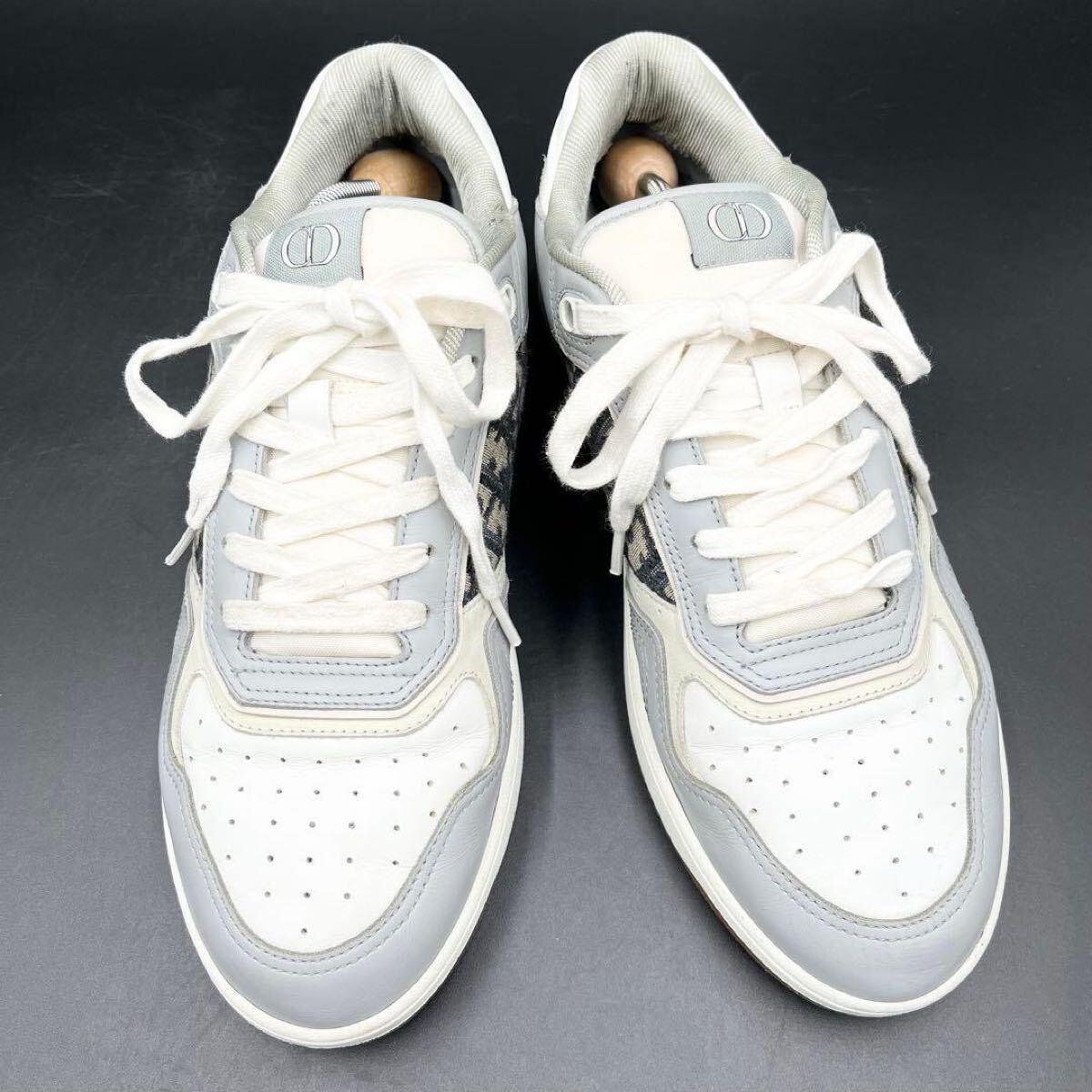 1円 【美品】 Christian Dior クリスチャンディオール B27 オブリーク ジャカード サイドロゴ メンズ スニーカー シューズ 靴 29cm相当_画像5