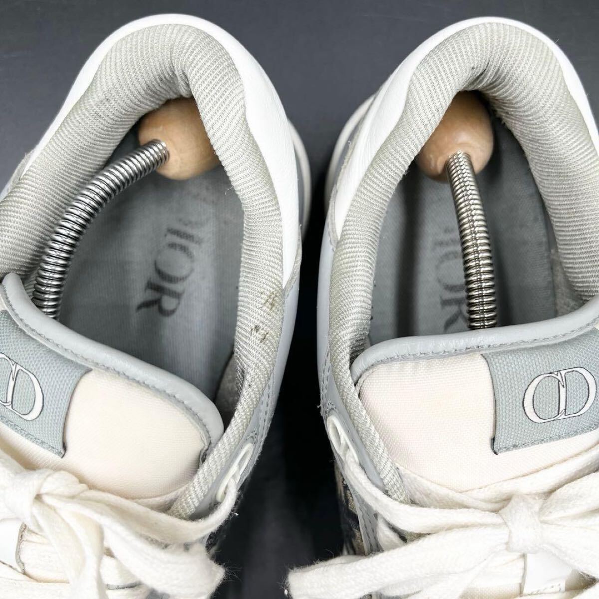 1円 【美品】 Christian Dior クリスチャンディオール B27 オブリーク ジャカード サイドロゴ メンズ スニーカー シューズ 靴 29cm相当_画像7