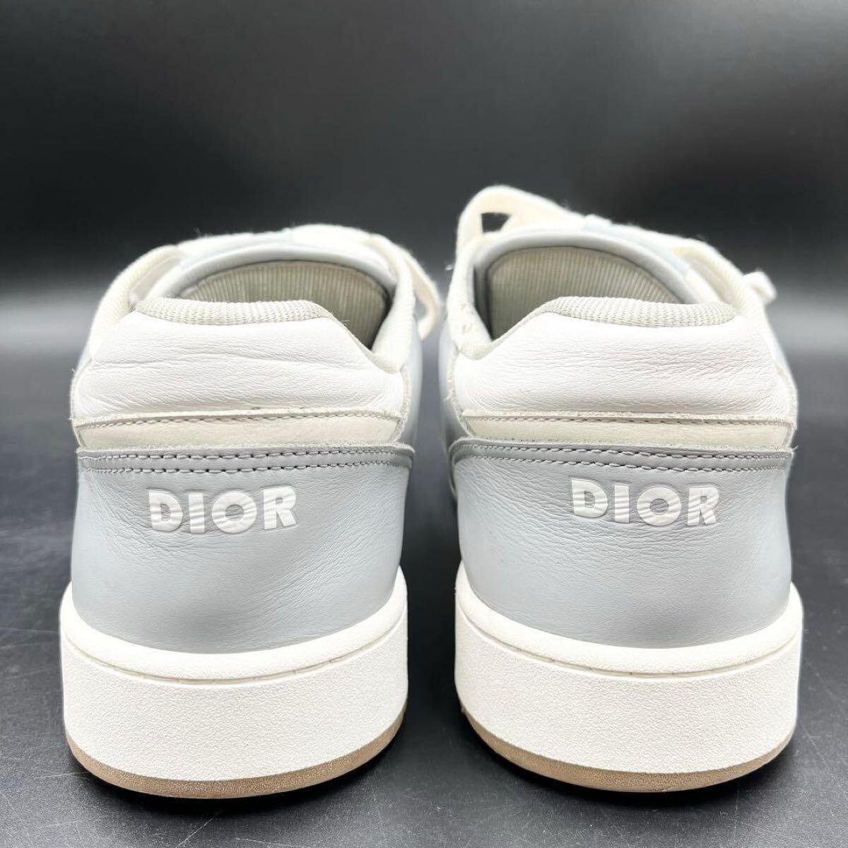1円 【美品】 Christian Dior クリスチャンディオール B27 オブリーク ジャカード サイドロゴ メンズ スニーカー シューズ 靴 29cm相当_画像8