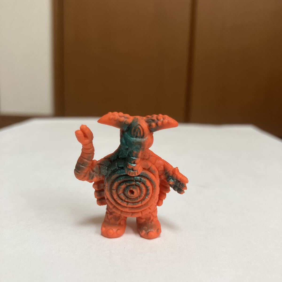 怪獣消しゴム　第7期　バッドバアロン　橙　スプレー吹付　ポピー_画像1