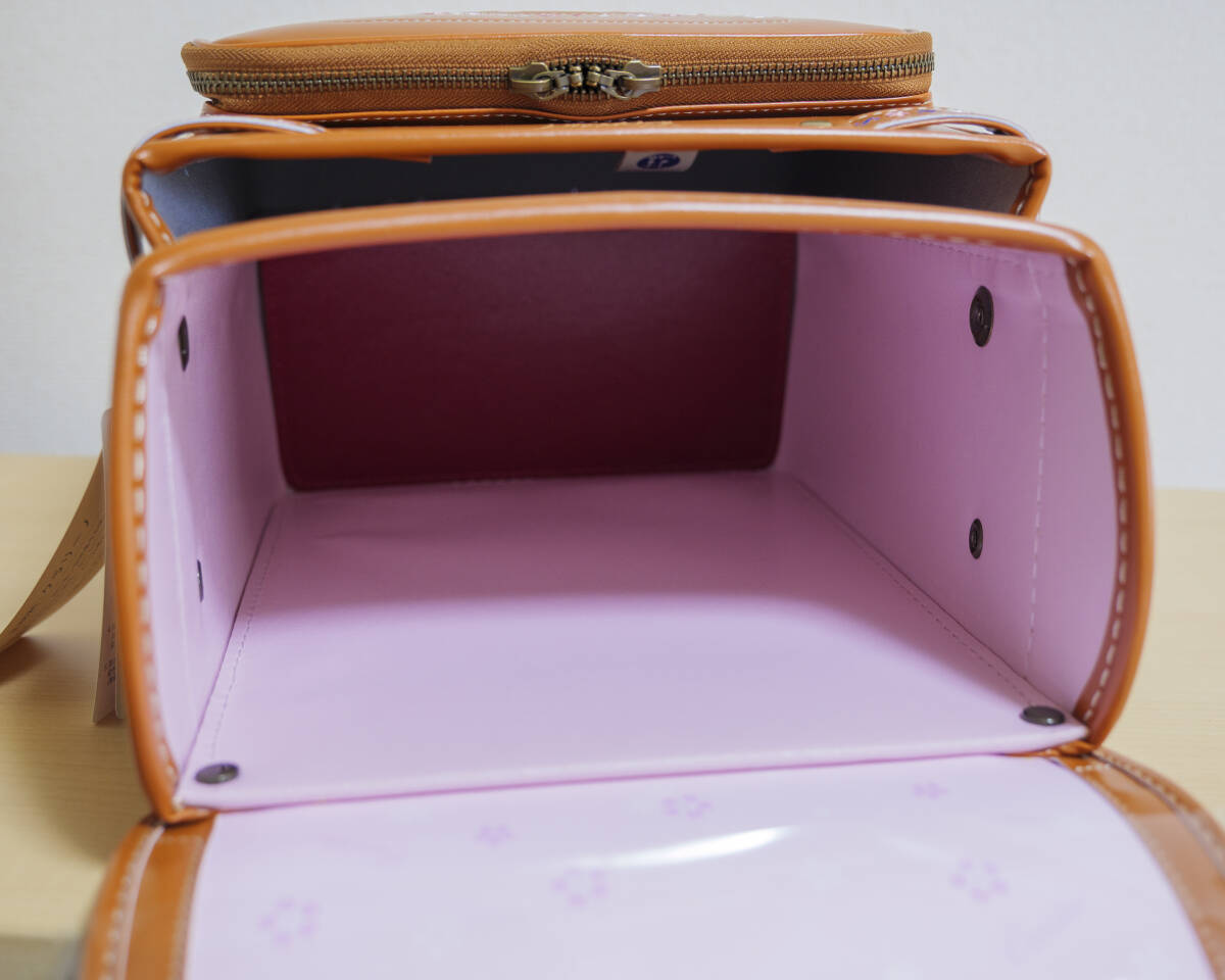 ランドセル 女の子用【開封のみ未使用】 スリジエ 桜 Cerisier ライトキャメル 京都ランドセル工房_画像8