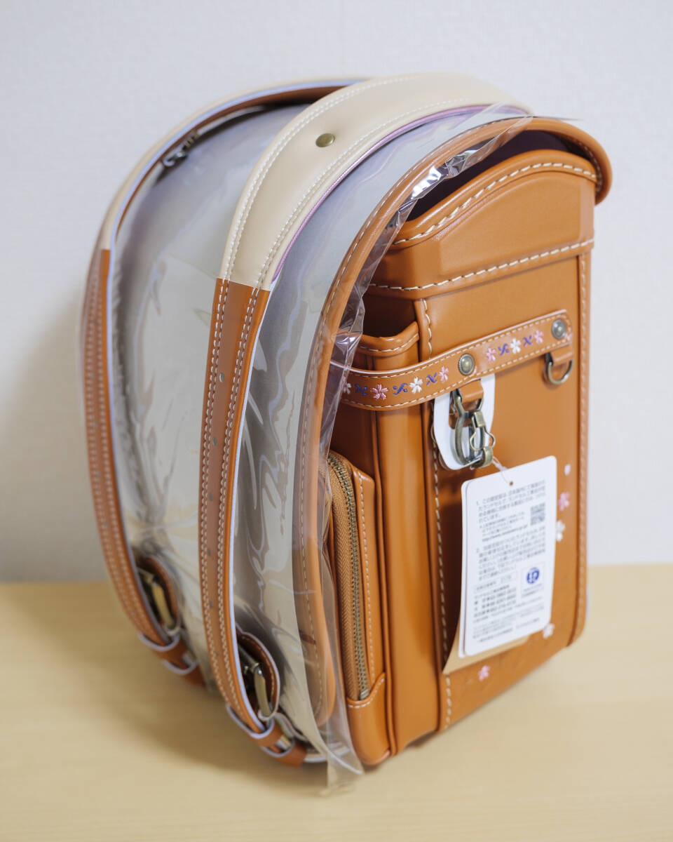 ランドセル 女の子向け スリジエ 桜 Cerisier ライトキャメル 京都ランドセル工房 開封のみ未使用_画像1