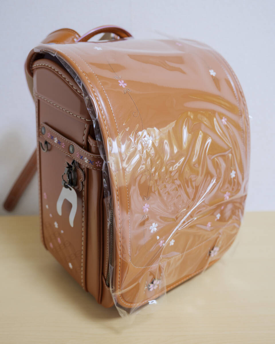 ランドセル 女の子用【開封のみ未使用】 スリジエ 桜 Cerisier ライトキャメル 京都ランドセル工房_画像1