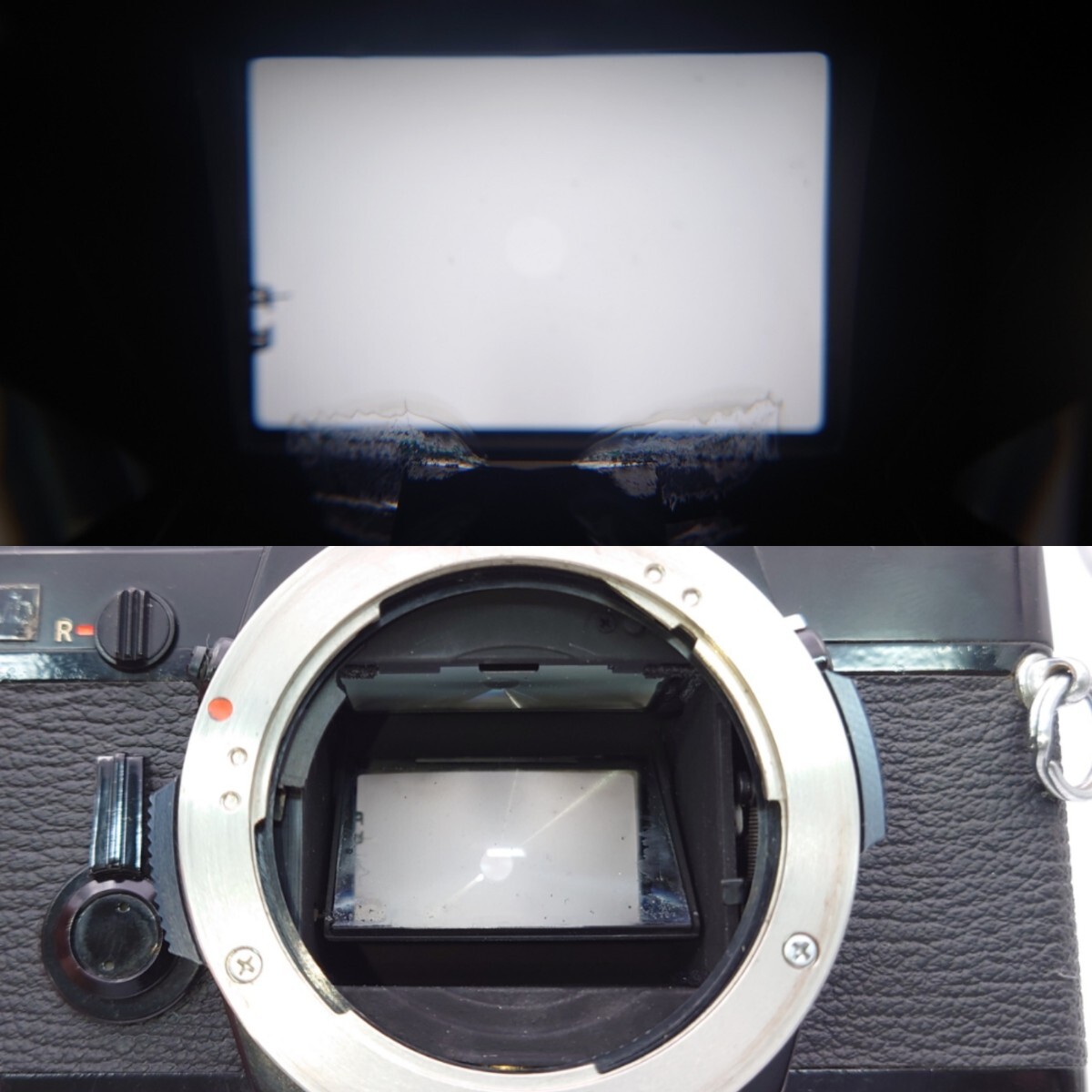 【K1169-3】OLYMPUS OM-1 Black 一眼 レフ フィルムカメラ MF レンズ OM-SYSTEM F.ZUIKO AUTO-S 1:1.8 f=50mm フード ケース付 _画像6