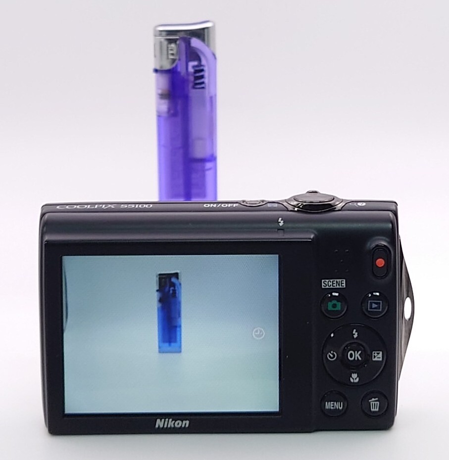 [KE1123] Nikon COOLPIX S5100 темно синий teji черный 5× WIDE OPTICAL ZOOM VR 5.0-25.0mm 1:2.7-6.6 с зарядным устройством электризация простой рабочее состояние подтверждено 