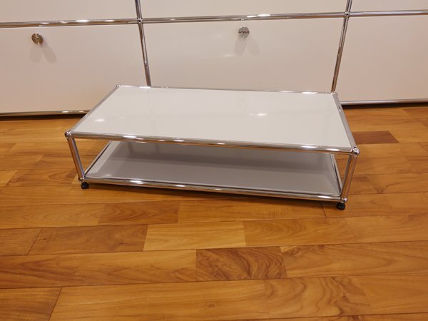 中古品●USMハラー●haller●ライトグレー●ローテーブル●テレビ台●電話台●置き台●ディスプレイに●アクタス●actus●コンラン取扱_画像1