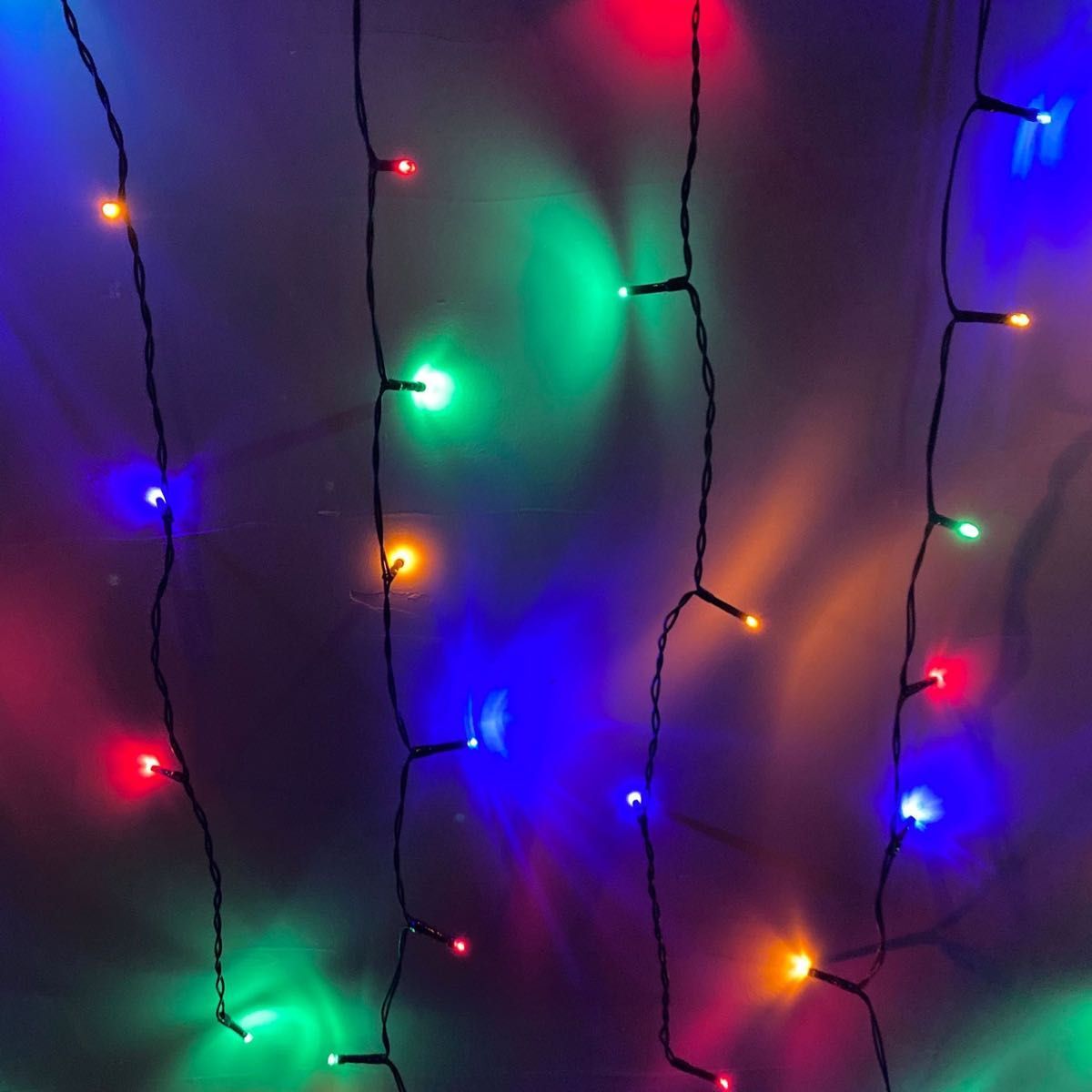 イルミネーションライト 10m 100球 カラフル LED 防水仕様 屋外照明_画像2