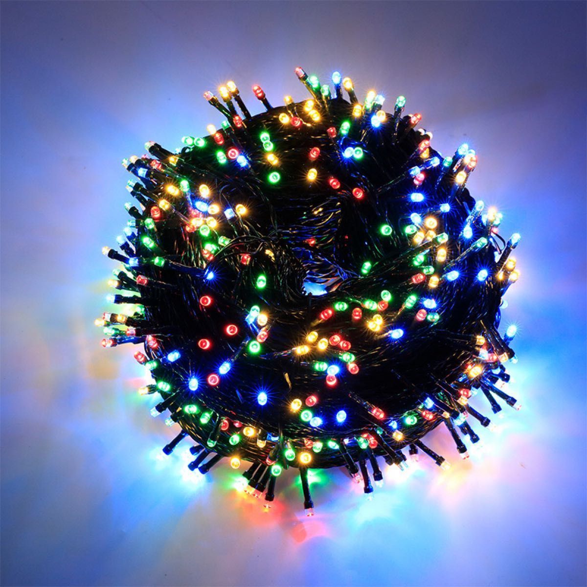 イルミネーションライト 10m 100球 カラフル LED 防水仕様 屋外照明_画像3