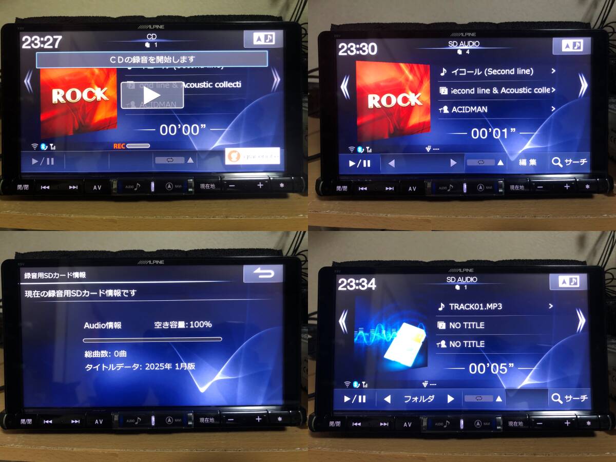 X9V 動作確認済み 地図2016年 アルパイン ビッグX プリウス 50 メモリーナビ 9インチ_画像9